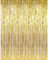 ZAMXHUG Lametta Vorhänge Glitzer Deko Gold - Folien Fransen Lametta Vorhange Hintergrund für Partydekor Geburtstags Hochzeit Karneval Faschingsdeko(1m x 2.5m)