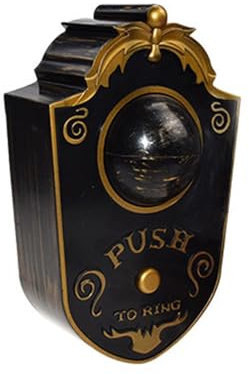 Campanello di Halloween - Ciondolo con Suono Horror e Spaventosi Occhi Luminosi, batacchio di Halloween | Campanello sospeso con Suono Terribile per Centri Commerciali e Feste, 10,5x7x22,5 cm