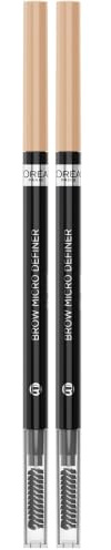 L'Oréal Paris Brow Artist Skinny Definer 108 Dark Brunette, extra feiner Augenbrauenstift mit Bürste für präzises Auffüllen und Definieren von Brauen, 1 Stück (Packung mit 2)