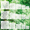 Nogeqi 15 Stück Mandala Dotting Schablone, Dotting Malvorlagen, 3/4/5/6/8 Zoll Mandala Circle Template, Wiederverwendbare Netz Serie Mandala Stencil, Punkt Malerei Schablonen Vorlage