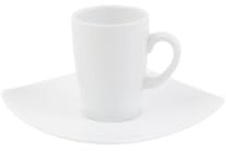 Holst Porzellan PA 154 FD013 Fine Dining - Juego de tazas de café (2 unidades, 0,08 L), color blanco