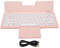 NutriEss Claviers de Tablette avec Clavier Bluetooth sans Fil détachable Trackpad Étui de Tablette Multifonction de Fonctionnement simultanée pour Ordinateurs Portables iOS Android iOS (Rose Violet)