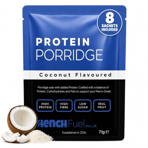 Protein Porridge - 22g Protein, Coconut Flavour, Low Sugar Breakfast | MADE WITH REAL COCONUT PIECES: Genuine flavouring, not the artificial aftertaste some protein products leave behind.