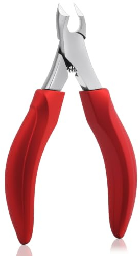 Beugo Toenail Clippers for Thick Nails, Heavy Duty Nail Clippers, Red | Toenail Scissors, Seniors & Women & Men, Professional, for Ingrown Nails Dead Skin Calluses
