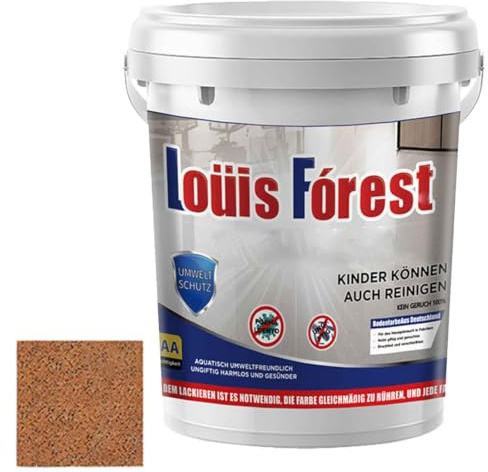 Self Leveling Epoxy Colored Sand Floor Paint, Fast Drying, Stain-Resistant For Concrete Tile Wood Countertop Decorative Finish (1KG Orange)