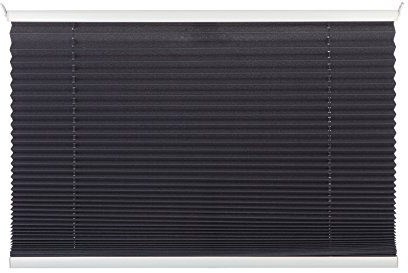 mydeco® 100x130 cm [BxH] in grau - Plissee Jalousie ohne bohren, Rollo für innen incl. Klemmträger (Klemmfix) - Sonnenschutz, Sichtschutz für Fenster