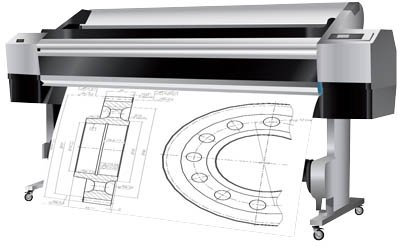 dots CAD Color 914X50 90G Plotterpapier Cad Color 914x50