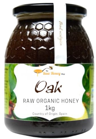 Antonios Roher BIO EICHENHONIG | Antibakterieller Berghonig | Preisgekrönt | Nicht pasteurisiert | Sortenrein, The Raw Honey Shop 1kg