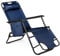 Outtec Liegestuhl Klappbar, Campingstuhl mit Verstellbarem Kopfpolster und Rückenlehne, Gartenliege und Sonnenliege Klappbar, Liegestuhl Garten, Balkon und Terrase, Klappliege, Blau