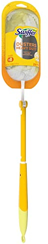 Swiffer Dusters Heavy Duty 3 ft Extended Handle Dusting Kit (1 Duster, 3 Refills)
