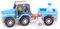 New Classic Toys - 11942 - Spielfahrzeuge - Traktor mit Anhänger und Milchkannen, Blau