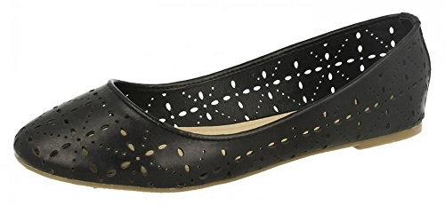 Spot On Damen Ballerina mit Lochmuster (36 EU) (Koralle)
