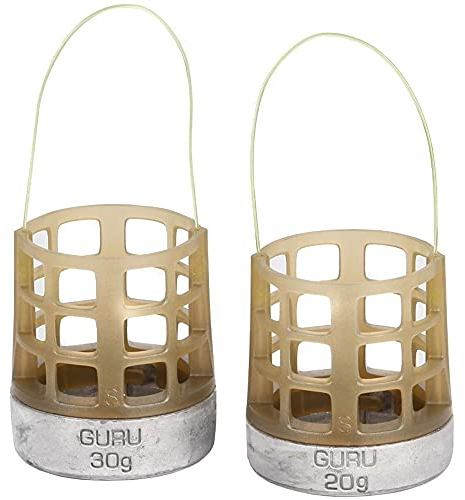 Guru X-Change Distance Feeder Cage Small 20g+30g - Blei, Feeder, Fischgewicht - Braun, Rund