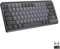 Logitech MX Mechanische kabellose Mini-Tastatur mit Beleuchtung, Leise Tasten, Hintergrundbeleuchtung, Bluetooth, USB-C, macOS, Windows, Linux, iOS, Android, Französisches AZERTY-Layout - Graphit