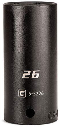 Capri Tools 26 mm Deep Impact Socket, 1/2-Inch Drive, 6-Point, Metric