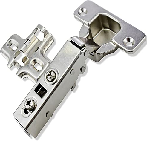 Mprofi MT® 10er Set 103 Grad Eckanschlag Schrankscharniere mit 3D Montageplatte - Automatikscharnier mit Schließautomatik - Topfscharnier Ø 35 mm - Scharnier für Küchenschrank, Kleiderschrank PA/10