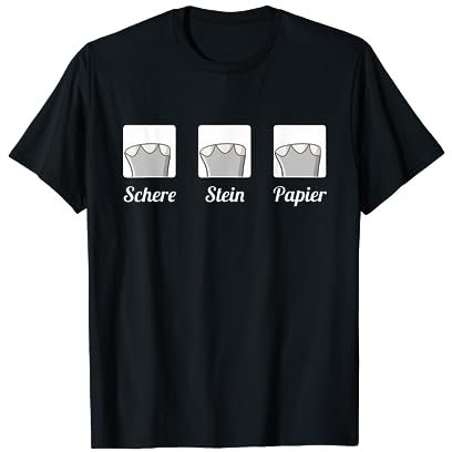 Schere Stein Papier Elefant T-Shirt