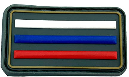 Russland Russisch Riegel Flagge Airsoft PVC Klett Emblem Abzeichen Patch