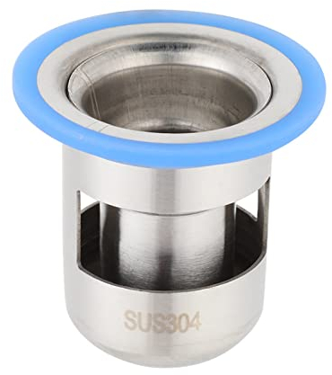 BORDSTRACT Filtro Scarico Pavimento Doccia, 2,2 * 1,4 * 2,1 pollici Acciaio Inossidabile, Scarico Odori, per Lavatrice, WC, Doccia, Cucina(Grande Lungo)