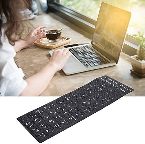 Keypad Sticker, Keyboard Arabic Sticker Feuchtigkeitsbeständig Hochwertiges Flammschutzmittel für Notebook