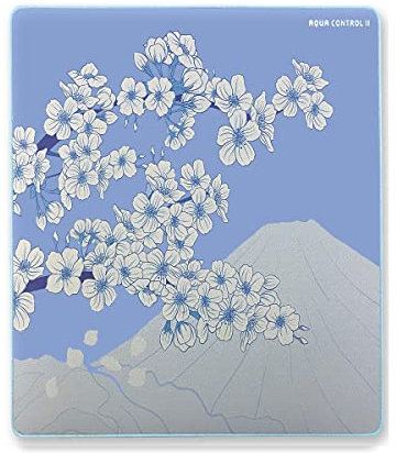 X-Raypad Aqua Control 2 Sakura Gaming Mouse Pad, Ultra-High Precision Mouse Pad with Perfect Speed and Control Capability, Consistent X and Y Glide, Designed for Fps Players with Low DPI Requirements