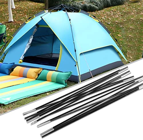 lyrlody Zeltstützstange, Outdoor-Campingzeltstange aus Glasfaser, mehrteilige Faltbare Zeltstange, geeignet für 3-4 Personen Campingzelt