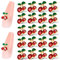 WLLHYF 20 Pieces 3D Cherry Nail Charms Reds，Kawaii Nail Rhinestones Art DIY Crystal Nail Jewels Designs Nail Gems for Girls Nail Makeup Phone Clothes Shoes Bag Decoration Craft