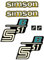 Dekorsatz Simson S51 B Retro Aufkleber Set Gelb IFA