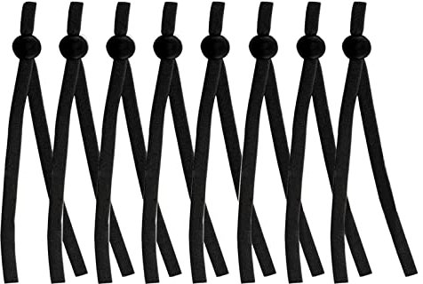 XIDIT 100 StüCk NäHen Gummi Band Kordel mit Verstellbarer Schnalle Dehnbare Maske Ohroop SchlüSselband Ohren SchüTzer Seil Mach Es Selbst Herstellung ZubehöR Teile A