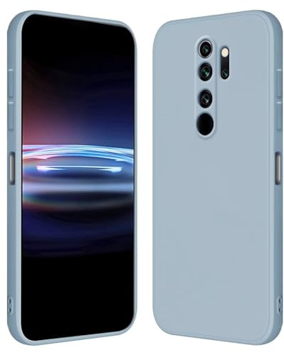 RankOne Hülle für Redmi Note 8 Pro (6.53 Inches) Weiche TPU Silikonhülle - Rauchblau