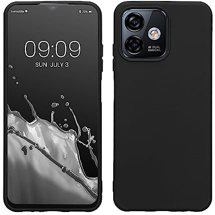 kwmobile Custodia Compatibile con Ulefone Note 16 Pro Cover - Back Case per Smartphone in Silicone TPU - Protezione Gommata - nero matt