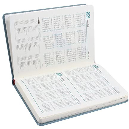 jojofuny 1 Stück 2021 Agendabuch 2021 Wöchentliche Notizblockplaner Tagesplaner 2021 Geschäftsplaner Schreiber Wochenplaner 2021 Jahresplaner Scroo Planer Buch Kalender Papier Reisen Tasche