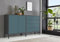 moebel-dich-auf Sideboard Ben Set 3 mit Metallfüßen in verschiedenen Farbvarianten (anthrazit/Petrol)