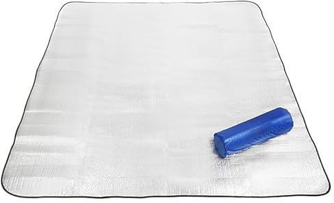 Isoliermatte Aus Aluminiumfolie, Isomatte 200 X 150CM Schaummatten Wärmeisolierend Isolierdecke Ultraleicht Bodenmatte Faltbare Zeltmatte Schlafmatte Thermomatte Kompakt Leich Für Camping Yoga Sport