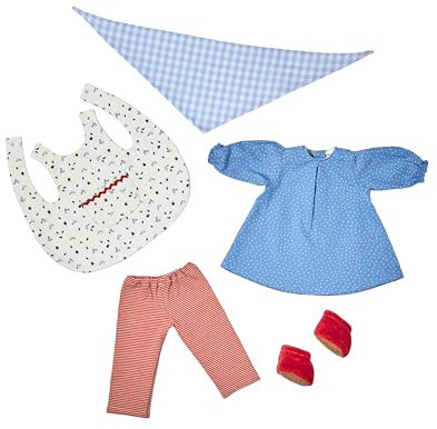 Käthe Kruse Waldorf Puppen Kleidungsset Tilda - Liebevoll Handgefertigt, Oeko-TEX Bio-Baumwolle, Ab 3 Jahren