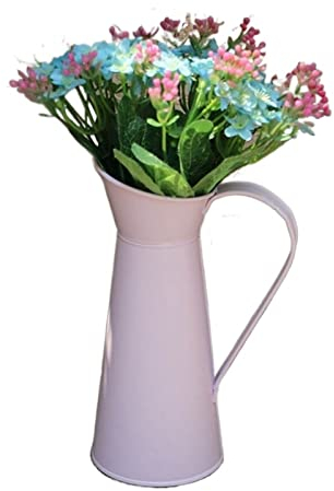 Blumenvasen Vintage Blumenvase, Krug, Krug, Metall, Kaffeekanne, geformte Blumenvase, Hochzeit, Heimdekoration, Vasen Vasen für Blumen(D)