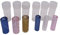 Glas-Filterspitzen, gedrehtes Glas, 7 Löcher, 12 mm und 9 mm x 30 mm, leicht zu reinigen, Blau, transparent, Rosa, Gold, 6 Stück