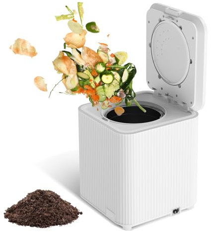 Electric Composter,3.5L Odourless Indoor Compost Bin for Food Waste Disposal,Compost Bins for Kitchen,Garden
