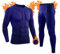 GarBull Herren Thermounterwäsche Warme Thermo Unterwäsche Set Skiunterwäsche Männer Atmungsaktiv Schnelltrocknend Thermowäsche Lange Thermounterhose für Joggen Skifahren