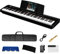 TERENCE Pianoforte Digitale 88 Tasti Azione di Martello Graduata 2x25W Altoparlanti Dual Registrazione Video Mobile Bluetooth MIDI Supporto per Cuffie e Altoparlanti Tastiera Doppia Audio Spaziale