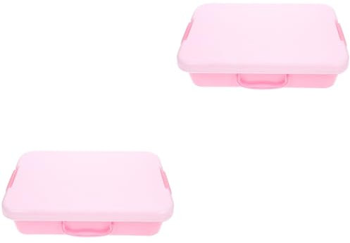 UPKOCH Bandeja Sensorial 2 De Mesa De Arena para Niños Mesa De Agua Bandeja De Juego Sensorial Juguete De Playa Bandeja De Juego con Tapa Juguetes De Arena Cubiertos Caja De