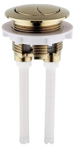 Housler® Brushed Brass Universal Toilet Dual Flush Button Fit 38mm Cistern Hole