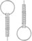 sourcing map Perno a sgancio rapido, 2 pezzi di diametro 8 mm, lunghezza effettiva 35 mm, perno superiore in acciaio inossidabile 316 completo con camma di goccia e molla per cerniera Bimini Top Deck