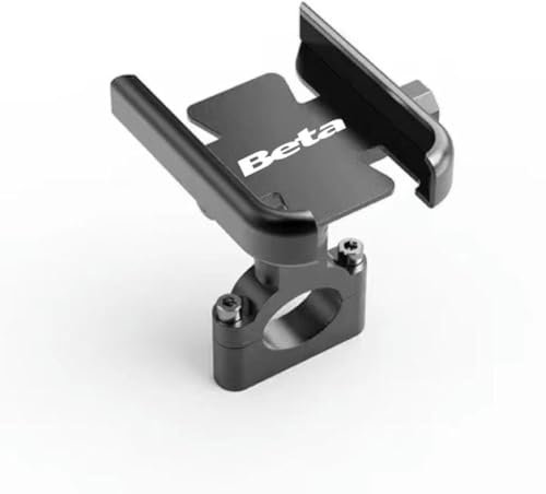 QWLMST Support de téléphone Portable pour Moto Guidon Support GPS pour Beta Evo 250 300 80 Junior Senior RR 125 200 350 390 430 450 480 2T SM 4T LC 50Handlebar Silver