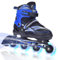 ERNAN Verstellbar Inliner für Kinder. Inline Skates Kinder,Verstellbare 4 Größen Inline Skates für Mädchen/Kinder/Jungen,Kinder für den Innen und Außenbereich (Blue, L)