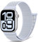 AMSKY Nylon Sport Loop Band Kompatibel mit Apple Watch Armband 40mm 42mm 46mm 44mm 45mm 41mm 38mm 49mm, Damen Herren Original Design für iWatch Series 10 9 8 7 6 5 4 3 2 1 SE Ultra, Blaue Wolke