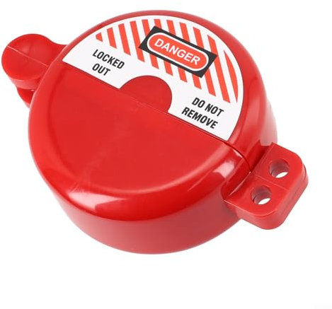 Verrou de robinet de tuyau d'arrosage pour robinet d'extérieur Cadenas de sécurité pour réservoir d'eau Verrouillage de valve Facile à installer ABS rouge Simple Double trou pour la protection des