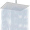 Soffione Doccia a Pioggia Extra Large, Soffione Doccia Rettangolare in Acciaio Inossidabile ad Alto Flusso, Rivestimento Per Doccia a Cascata, Montaggio a Soffitto o a Parete (40 cm x 30 cm, Cromato)