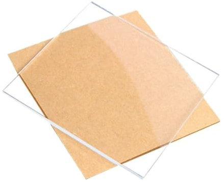 4 láminas de acrílico transparente - Paneles personalizables cortados con láser (2 mm - 12 mm) for proyectos de bricolaje y exhibiciones(200x200mmx4mm)