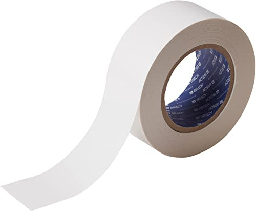 Brady Vollfarbiges Toughstripe-Band, 50,80mm x 30,48m, Weiß